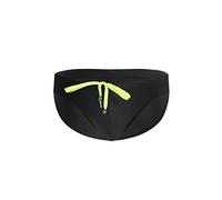 Short slim respirant pour homme - Maillot de bain une pièce, Noir , S