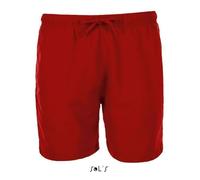 Short - Sol's - Sandy - Rouge - 100% polyester - Coupe droite L