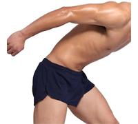 Short Sport en Coton pour Hommes, Ample, Doux, Gris, Streetwear, Course, décontracté, été Blue02 L