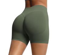 Short Sport Femme Short De Sport Cycliste Femme Taille Haute Shorts Opaque Yoga Fitness Legging Court À Élastique Shorty sous Robe Anti Frottement Cuisse Yoga Pants Contrôle du Ventre pour Pilates