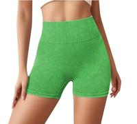 Short Sport Femme Taille Haute Leggings Contrôle du Ventre Pantalon Yoga Push Up Respirant Confortable Pas Cher Slim Fit Jegging d'entraînement Exercice Fitness Jogging Extensible Collant