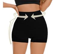 Short Sport Femmes Fitness Yoga Grande Taille Couleur Unie Short Femme Ete Taille Haute Pantalon Court Féminins Ample Mode Décontracté Shorty Séchage Rapide Confortables Respirants