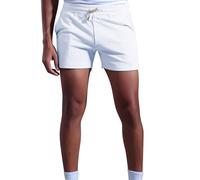 Short Sport Homme Coton Séchage Rapide Respirante Bermudas Sport Shorts Homme Extensible Taille Élastique avec Poches Couleur Pure Jogging Fitness Pantalon Court Survêtement Casual Fashion