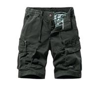 Short Sport Homme Cycliste Cuissard Pied Baggy Bermuda Cargo Basketball Tennis Crossfit Marque Sportswear Compression Habillé avec Tenue De Sport Homme C-Vert Militaire M