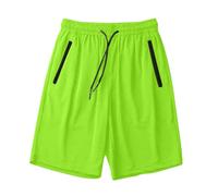 Short Sport Homme Jogging Short avec Poches Zippée pour Running Gym Fitness Pantalon Court Homme Grande Taille Séchage Rapide Shorts pour Hommes Taille Elastique Décontracté Unisexe