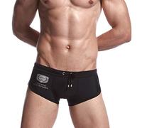 Short Sport Homme, Slip De Bain Rayé en Nylon avec Effet Push-Up Maillot De Bain Sexy Et Respirant pour Homme Chic