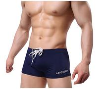 Short Sport Homme Taille Basse Imprimée Extérieur Beachwear Randonnée Natation Deguisement Mode Fitness Maillot de Bain Grande Taille Pas Cher Marque Tenue Ete Printemps Short Ete Homme Marine XL
