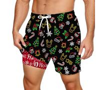 Short Sport,Short d'été décontracté avec Doublure intérieure Double et Multiples Poches pour Un Confort Optimal en extérieur, à la Plage ou en Voyage.