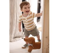 Short style battle bébé en molleton texturé kaki 6M(67CM)