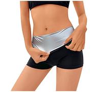 Short Sudation Femme,Short de Sudation Femme, Pantacourt Sport à Taille Haute Push Up, Gaine Amincissante Ventre Plat Effet Sauna pour Maigrir - Jogging Yoga Sport Fitness