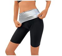 Short Sudation Femme,Short de Sudation Femme, Pantacourt Sport à Taille Haute Push Up, Gaine Amincissante Ventre Plat Effet Sauna pour Maigrir - Jogging Yoga Sport Fitness