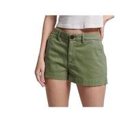 Superdry Vintage Chinois Hot Short, Vert Olive Kaki, 38 Femme