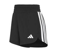 adidas Femme Pacer Workout Woven High Rise Shorts, Black/White, XS 3 inch