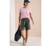 Short taille haute wide leg structuré