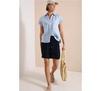 Short taille haute wide leg structuré