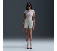 Short taille mi-haute 12,5 cm Nike Everything Wovens pour femme Light Silver/Blanc XL (FR 50-52)