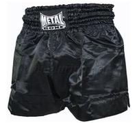 Short Thaï Metal Boxe-L-Noir Noir G
