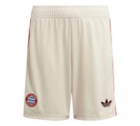 Adidas Fc Bayern Munich 24/25 3 Stripes Junior Shorts Beige 15-16 Years Enfants