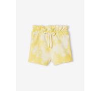 Short tie and dye bébé en molleton jaune 3M(60CM)