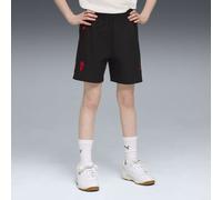 Short tissé décontracté PUMATECH AC Milan Enfant et Adolescent, Vêtements, Noir/Rouge, 11-12Y 11-12Y