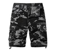 Short Travail Homme Chantier - Salopette Décontractée en Coton pour Hommes avec Taille Élastique - Pantalon de Travail Léger et Confortable pour Un Style Urbain Pratique