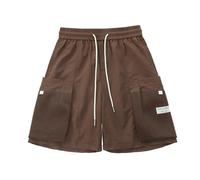 Short Travail Homme - Short De Travail pour Pantalon D'Été Fin Ample Droit Sport Décontracté Séchage Rapide Cinq (Coffee M)