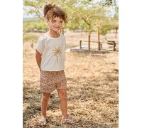 Short twill fille imprimé beige 5A