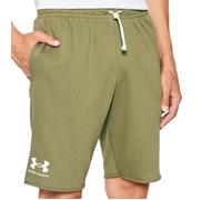 Short - UNDER ARMOUR - Rival Terry - Vert - 100% Coton - Taille élastique S