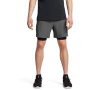 Shorts 2-in-1 Vanish Woven Under Armour - Castle Rock/Black XXL