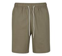 Urban Classics Basic Seersucker Sweat Shorts Vert M Homme