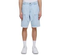 Urban Classics Open Edge Two Knee Denim Shorts Bleu 36 Homme