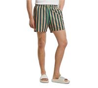 Urban Classics Striped Seersucker Swim Boardshort vert XL