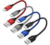 Short Usb C Cable [30cm/0.3m,Pack Of 4],Usb Type C 3.1a Fast Charging Nylon Charger Cable For Iphone 15 Pro Max Samsung Galaxy S23 S21 S20 S10 S10 Fe S9 S8 A20e A40 A50