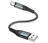 Short Usb C Cable, 50 Cm, Usb C Cable Quick Charge 3a Nylon Braided Charger Type C For Iphone 15/15 Pro Max, Samsung Galaxy S23/S22/S21/S10, Note 10, Huawei P40/P30, Google Pixel