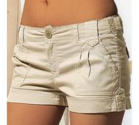 Short utilitaire de couleur unie simple et décontracté pour le trajet L,M,S,XL,XS,XXLUnicoloreJean