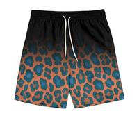 Short Velo Homme Dégradé Léopard Imprimé Plage Estival Ceinture Élastique Cordon Ajustable Décontracté Quotidien Confort Optimal Respirable Liberté Mouvement Tissu Technique Short Homme Sport