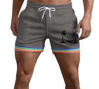 Short Velo Homme Minimaliste Estival Coupe Décontracté Plage Sports Quotidien Poches Utilitaires Confort Optimal Respirable Liberté Mouvement Tissu Mixte Entretien Facile Short Homme Sport avec 1