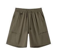 Short Velo Homme Minimaliste Estival Coupe Loose Décontracté Plage Sports Quotidien Poches Utilitaires Confort Optimal Respirable Liberté Mouvement Tissu Mixte Entretien Facile Short Homme Sport avec