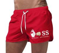 Short Velours Homme Bermuda Musculation Velo À Polyester Ouaté Nylon Mode Cuisse Au Hawaïen Corail Coloré Regular Cuissards du Multicolor Transbronzant Transparents