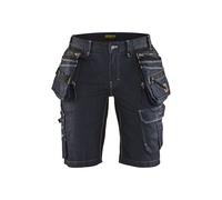 Short X1900 artisan denim stretch 2D femme 7992 Marine/Noir Blaklader - 799211418999C 42