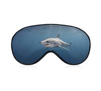 Shortfin Shark Under The Sea Masque pour les yeux avec sangle réglable pour hommes et femmes Nuit Sommeil Voyage Sieste