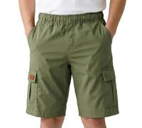Shorts Cargo Polyvalents Confortables pour Enfants Garçons Filles Élastique Style Jogging Uniforme Scolaire Sergé Extensible Poches Latérales Idéal École Activités (Army Green, 5-6 Years)