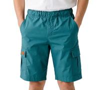 Shorts Cargo Polyvalents Confortables pour Enfants Garçons Filles Élastique Style Jogging Uniforme Scolaire Sergé Extensible Poches Latérales Idéal École Activités (Sky Blue, 15-16 Years)