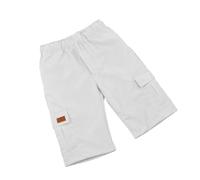 Shorts Cargo Polyvalents Confortables pour Enfants Garçons Filles Élastique Style Jogging Uniforme Scolaire Sergé Extensible Poches Latérales Idéal École Activités (White, 9-10 Years)