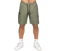 Enzo Shorts Cargo Hommes Taille Élastique Été Léger Pantalon
