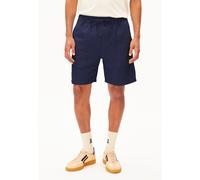 SHORTS COTON-LIN | Mélange de lin - bleu (36)