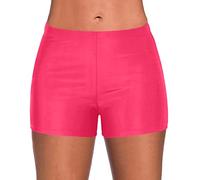 Shorts de Bain de Sport pour Femmes avec Cordon Ajustable Mini Boyshorts Bikini Maillots de Bain Tankini Bottoms Maillot menstruel
