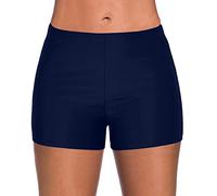 Shorts de Bain de Sport pour Femmes avec Cordon Ajustable Mini Boyshorts Bikini Maillots de Bain Tankini Bottoms Maillot menstruel