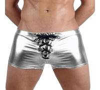 Shorts De Bain Homme Slip Doublure avec Rembourré Boxer De Piscine Shorts Grande Taille Cordon De Serrage Réglable Maillot De Bain Transparent