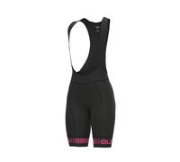 Shorts De Cyclisme Femme ALE' PR-R STRADA Noir-Rose Fluo 2024